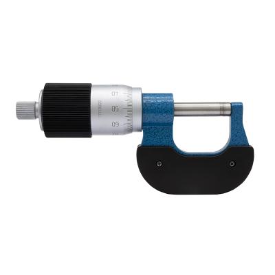 Mikrometerskrue 0-25 x 0,01 mm med stor trommel og 1/100-inddeling